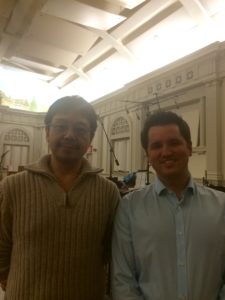 Hitoshi Sakimoto (composer) and Dan Hulsman (VGMAcademy.com)
